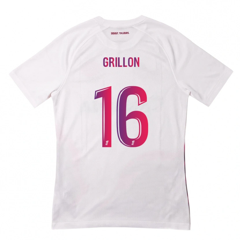 Danxen Män Gaëlle Grillon #16 Vit Rosa Lila Bortatröja Matchtröjor 2026/27 Tröjor T-Tröja