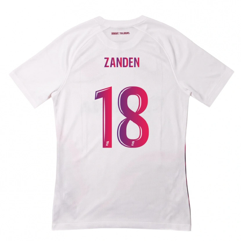 Danxen Män Oliver Zandén #18 Vit Rosa Lila Bortatröja Matchtröjor 2026/27 Tröjor T-Tröja
