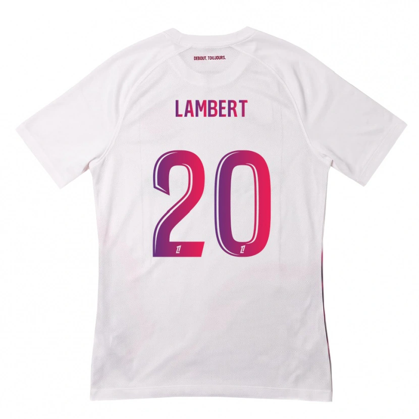 Danxen Män Sarah Lambert #20 Vit Rosa Lila Bortatröja Matchtröjor 2026/27 Tröjor T-Tröja