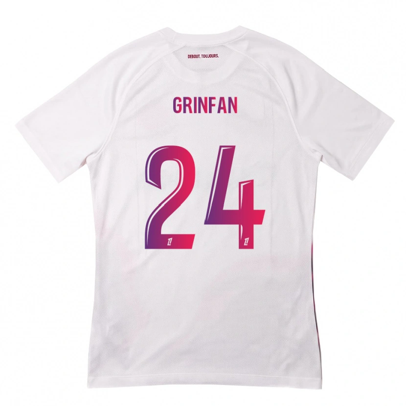 Danxen Män Roma Grinfan #24 Vit Rosa Lila Bortatröja Matchtröjor 2026/27 Tröjor T-Tröja