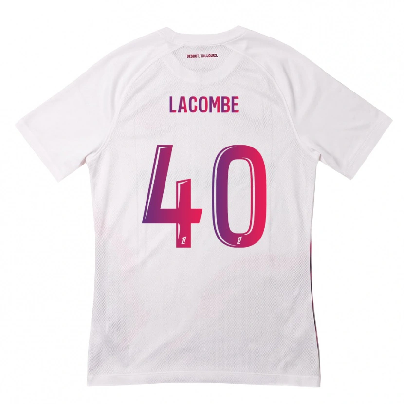Danxen Män Justin Lacombe #40 Vit Rosa Lila Bortatröja Matchtröjor 2026/27 Tröjor T-Tröja