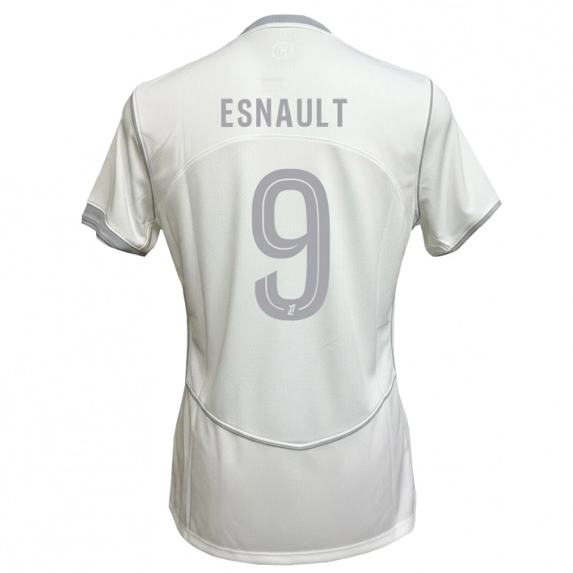 Danxen Män Joshua Esnault #9 Vit Grå Bortatröja Matchtröjor 2026/27 Tröjor T-Tröja