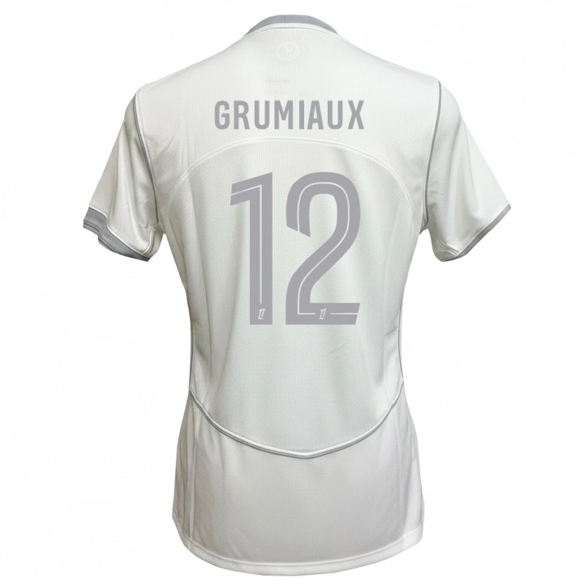 Danxen Män Bibi Grumiaux #12 Vit Grå Bortatröja Matchtröjor 2026/27 Tröjor T-Tröja