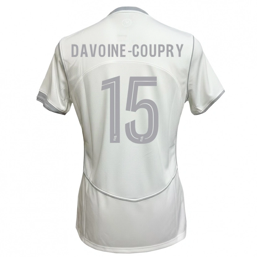 Danxen Män Eliot Davoine-Coupry #15 Vit Grå Bortatröja Matchtröjor 2026/27 Tröjor T-Tröja