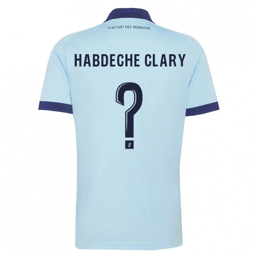 Danxen Män Yanis Habdeche Clary #0 Kornblå Svart Bortatröja Matchtröjor 2026/27 Tröjor T-Tröja