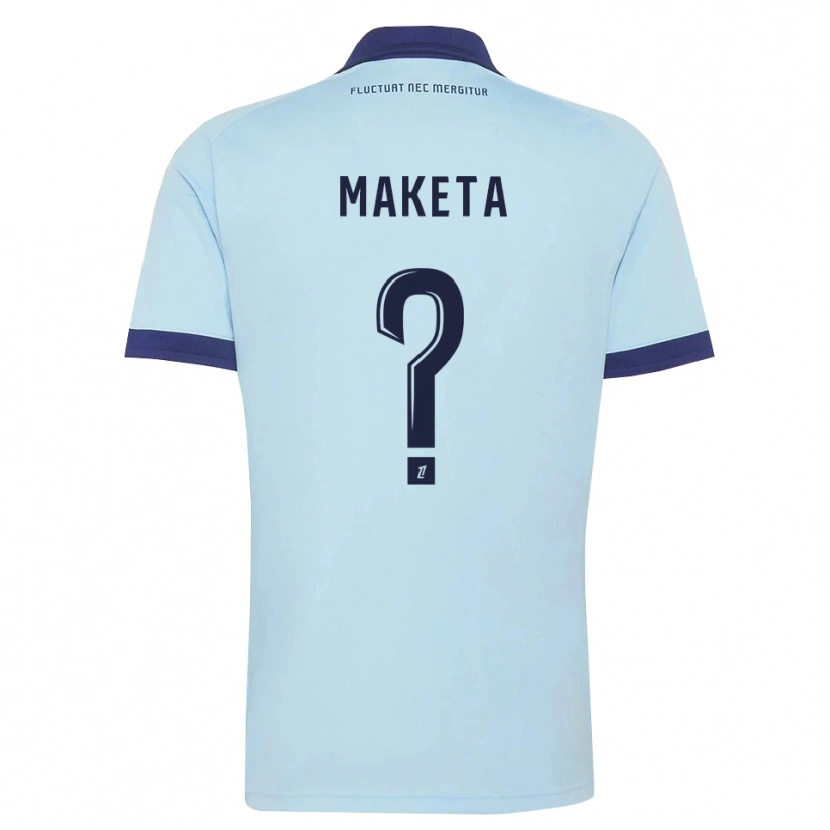 Danxen Män Auvelmy Maketa #0 Kornblå Svart Bortatröja Matchtröjor 2026/27 Tröjor T-Tröja