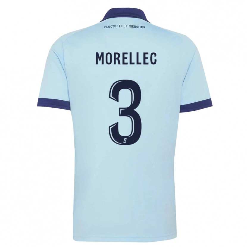 Danxen Män Lucien Morellec #3 Kornblå Svart Bortatröja Matchtröjor 2026/27 Tröjor T-Tröja