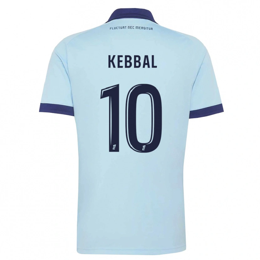 Danxen Män Ilan Kebbal #10 Kornblå Svart Bortatröja Matchtröjor 2026/27 Tröjor T-Tröja