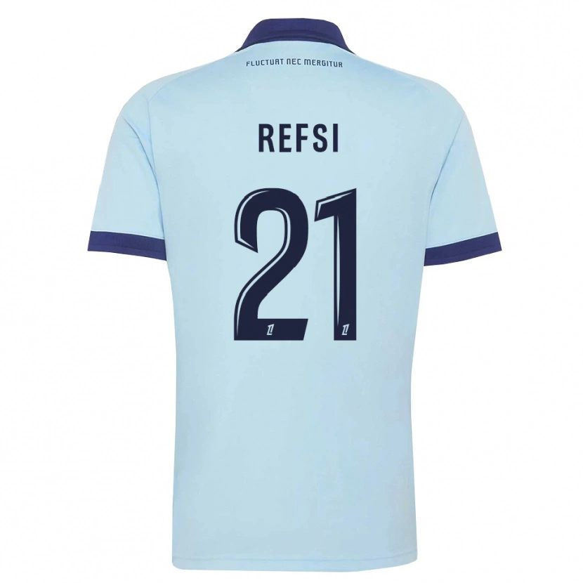 Danxen Män Ilian Refsi #21 Kornblå Svart Bortatröja Matchtröjor 2026/27 Tröjor T-Tröja