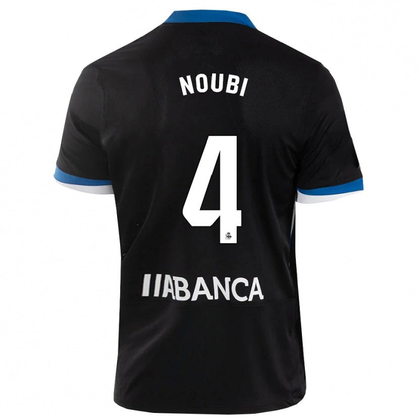 Danxen Män Lucas Noubi #4 Svart Blå Vit Bortatröja Matchtröjor 2026/27 Tröjor T-Tröja