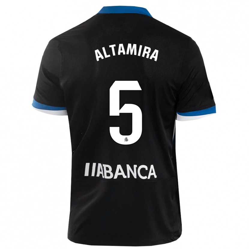 Danxen Män Inés Altamira #5 Svart Blå Vit Bortatröja Matchtröjor 2026/27 Tröjor T-Tröja