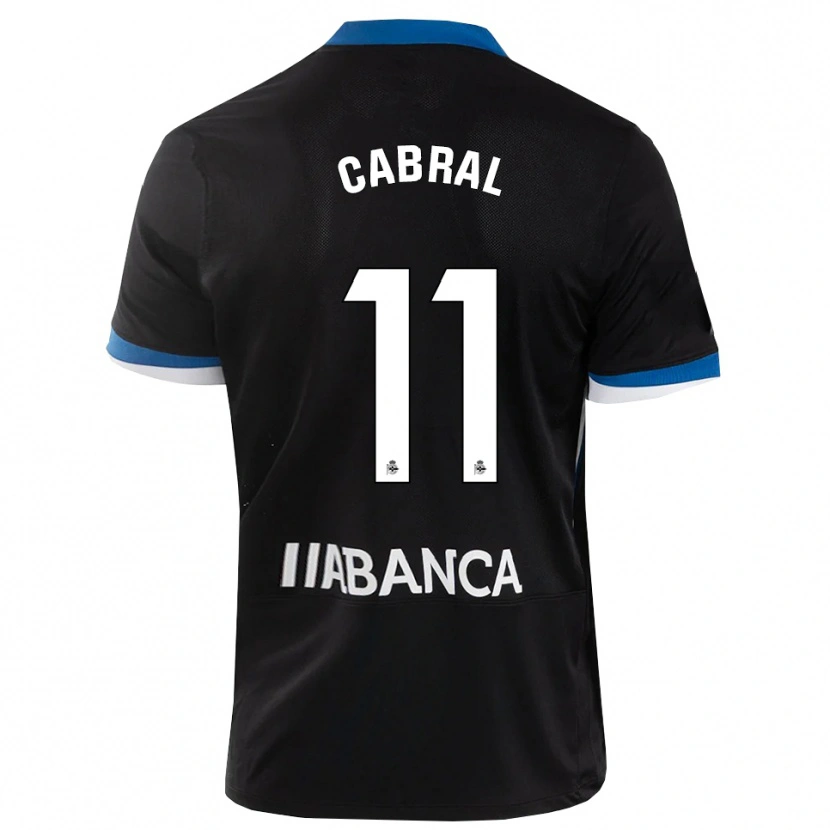 Danxen Män Millene Cabral #11 Svart Blå Vit Bortatröja Matchtröjor 2026/27 Tröjor T-Tröja