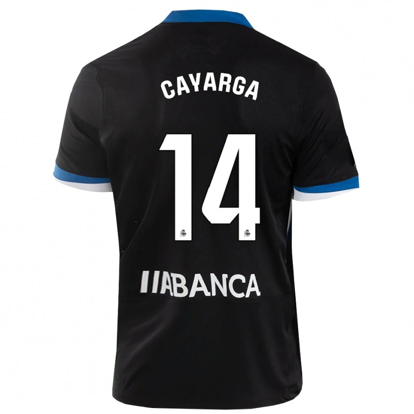 Danxen Män Berto Cayarga #14 Svart Blå Vit Bortatröja Matchtröjor 2026/27 Tröjor T-Tröja