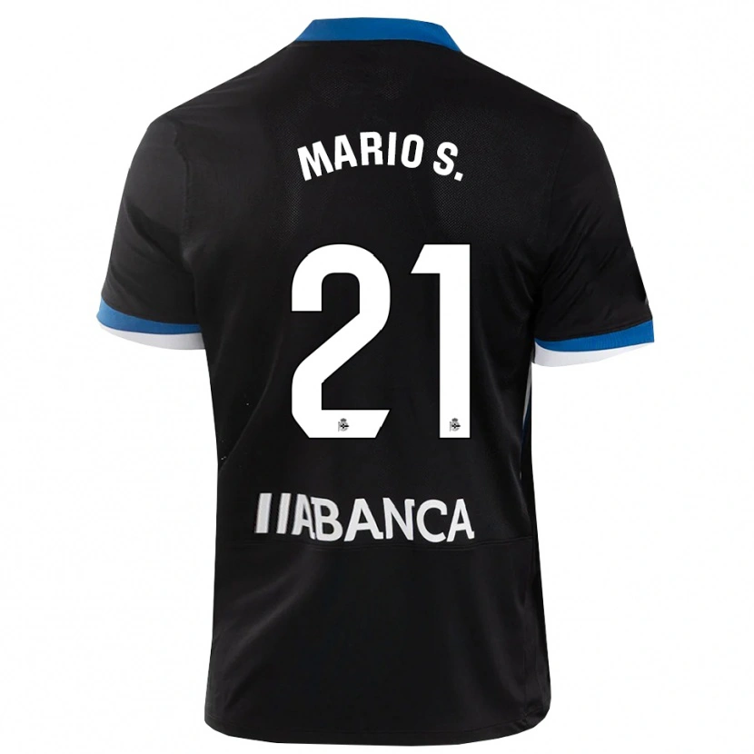 Danxen Män Mario Soriano #21 Svart Blå Vit Bortatröja Matchtröjor 2026/27 Tröjor T-Tröja
