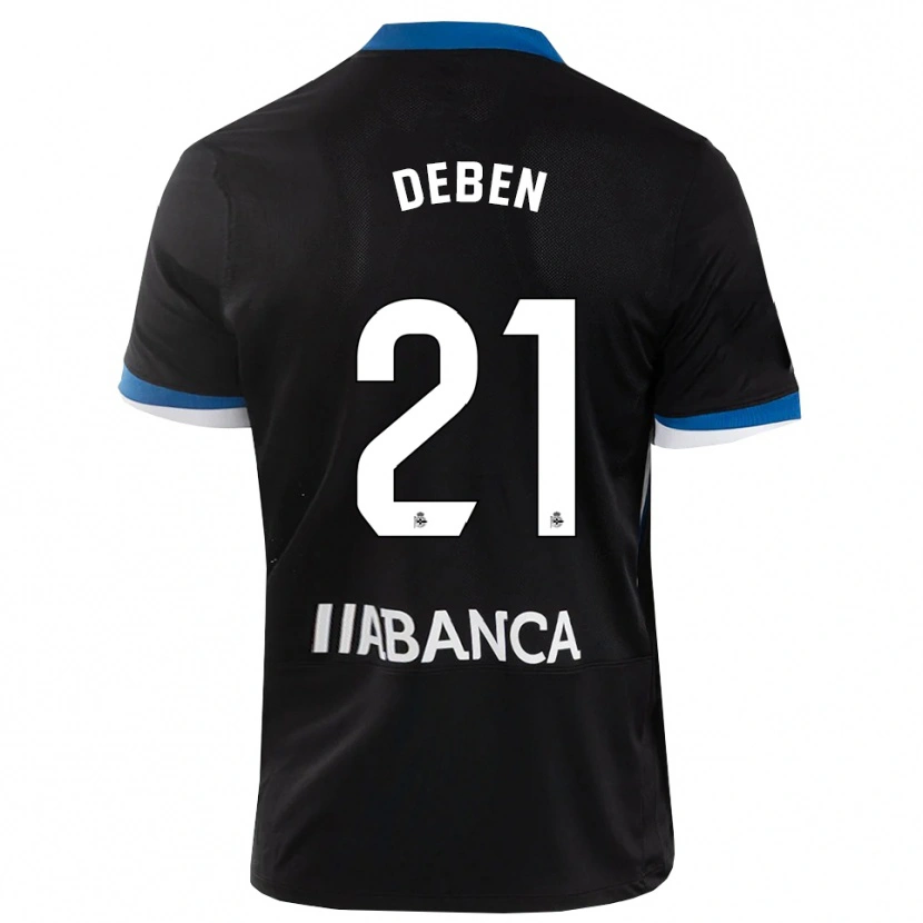 Danxen Män Sara Debén #21 Svart Blå Vit Bortatröja Matchtröjor 2026/27 Tröjor T-Tröja