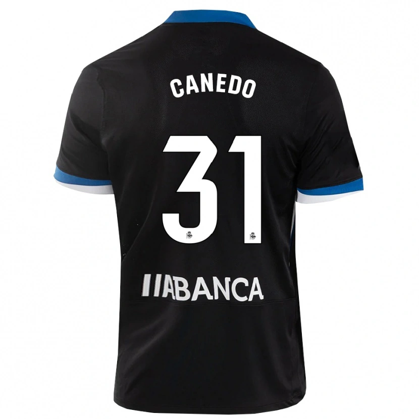 Danxen Män Damián Canedo #31 Svart Blå Vit Bortatröja Matchtröjor 2026/27 Tröjor T-Tröja