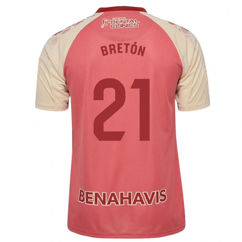 Danxen Män Lucas Bretón #21 Ljus Rosa Röd Blå Bortatröja Matchtröjor 2026/27 Tröjor T-Tröja