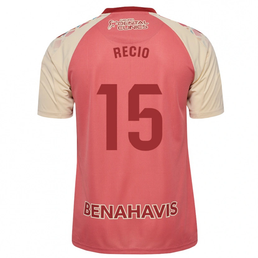 Danxen Män Ángel Recio #15 Ljus Rosa Röd Blå Bortatröja Matchtröjor 2026/27 Tröjor T-Tröja