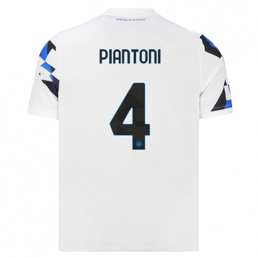 Danxen Män Andrea Piantoni #4 Vit Röd Blå Bortatröja Matchtröjor 2026/27 Tröjor T-Tröja