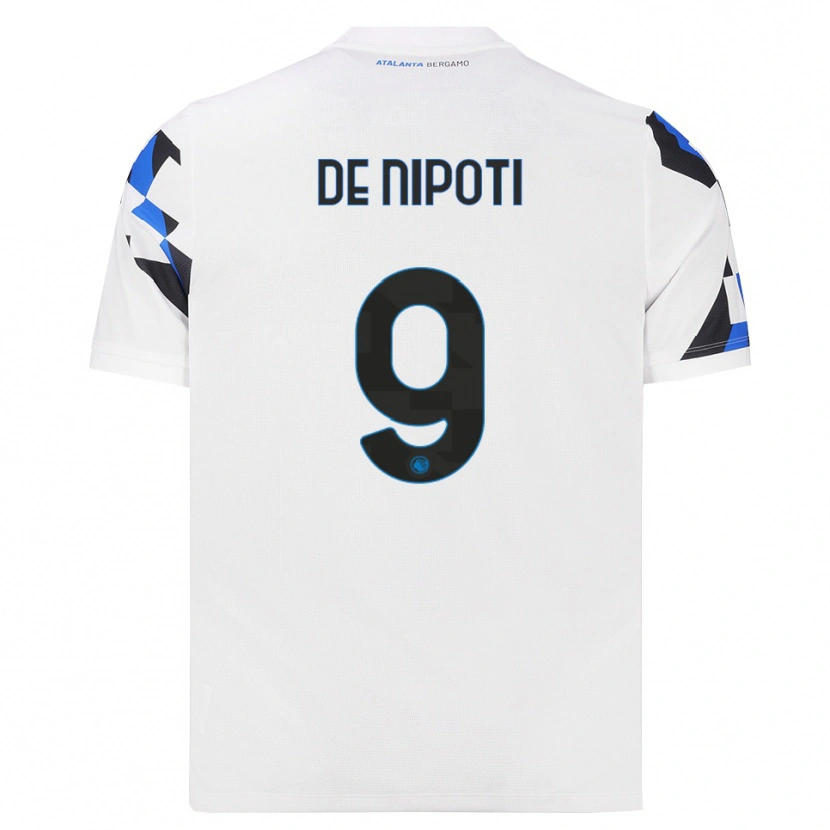 Danxen Män Tommaso De Nipoti #9 Vit Röd Blå Bortatröja Matchtröjor 2026/27 Tröjor T-Tröja