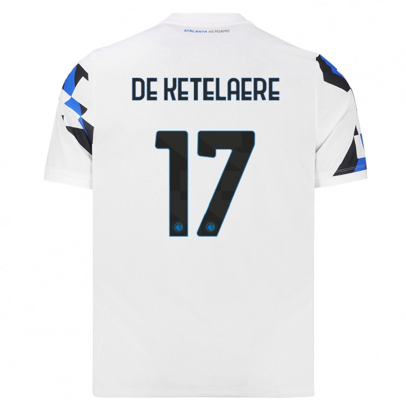 Danxen Män Charles De Ketelaere #17 Vit Röd Blå Bortatröja Matchtröjor 2026/27 Tröjor T-Tröja