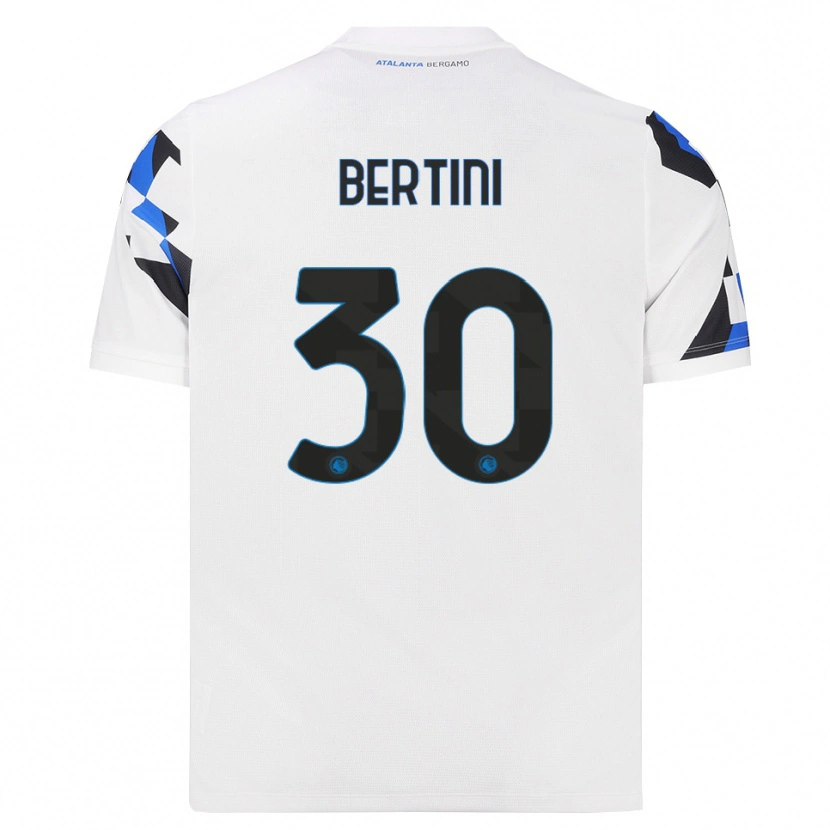 Danxen Män Tommaso Bertini #30 Vit Röd Blå Bortatröja Matchtröjor 2026/27 Tröjor T-Tröja
