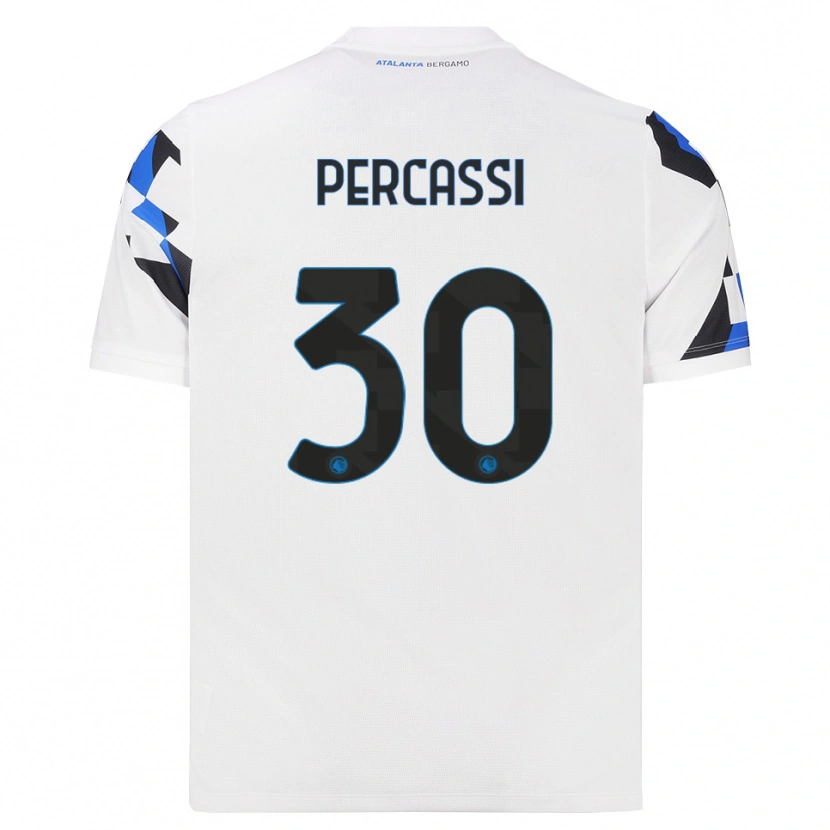 Danxen Män Giovanni Percassi #30 Vit Röd Blå Bortatröja Matchtröjor 2026/27 Tröjor T-Tröja