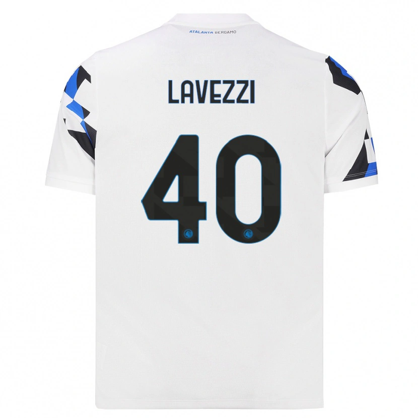 Danxen Män Filippo Lavezzi #40 Vit Röd Blå Bortatröja Matchtröjor 2026/27 Tröjor T-Tröja
