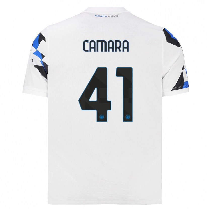 Danxen Män Ibrahima Camara #41 Vit Röd Blå Bortatröja Matchtröjor 2026/27 Tröjor T-Tröja