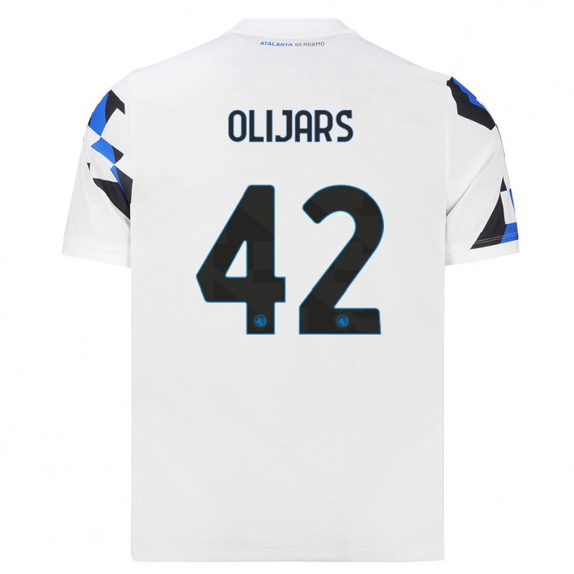 Danxen Män Jegors Olijars #42 Vit Röd Blå Bortatröja Matchtröjor 2026/27 Tröjor T-Tröja
