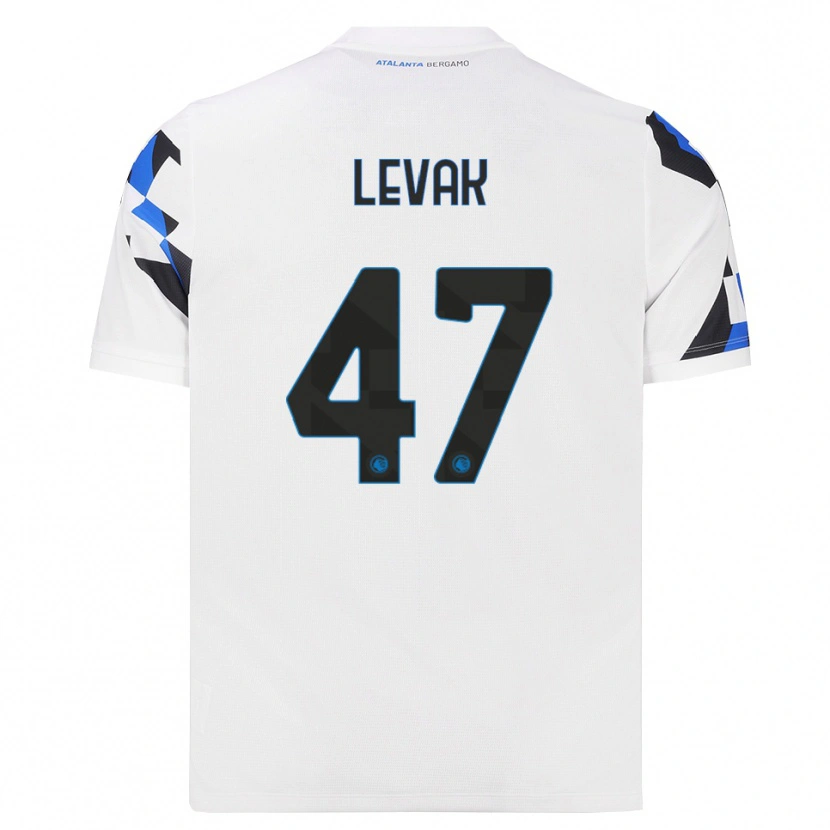 Danxen Män Sergej Levak #47 Vit Röd Blå Bortatröja Matchtröjor 2026/27 Tröjor T-Tröja