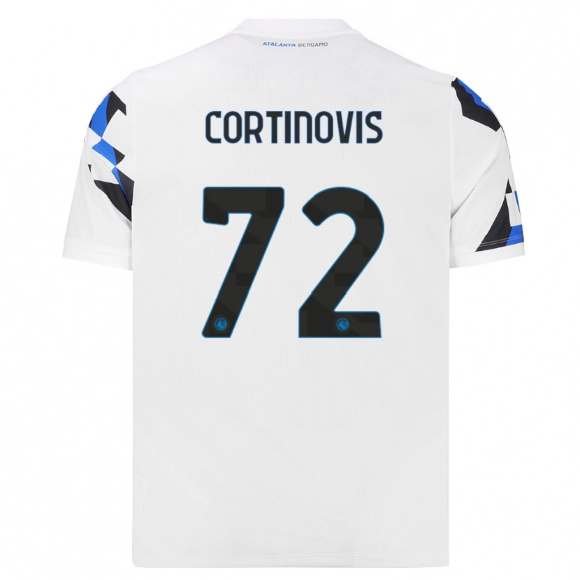 Danxen Män Alessandro Cortinovis #72 Vit Röd Blå Bortatröja Matchtröjor 2026/27 Tröjor T-Tröja
