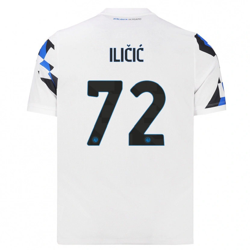 Danxen Män Josip Ilicic #72 Vit Röd Blå Bortatröja Matchtröjor 2026/27 Tröjor T-Tröja