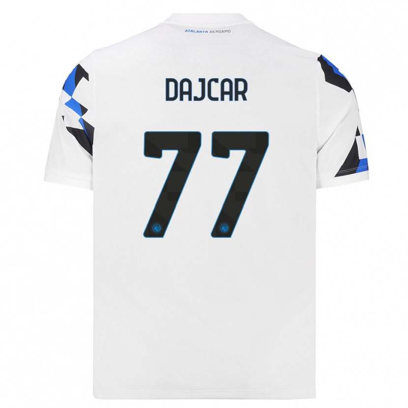 Danxen Män Matevz Dajcar #77 Vit Röd Blå Bortatröja Matchtröjor 2026/27 Tröjor T-Tröja