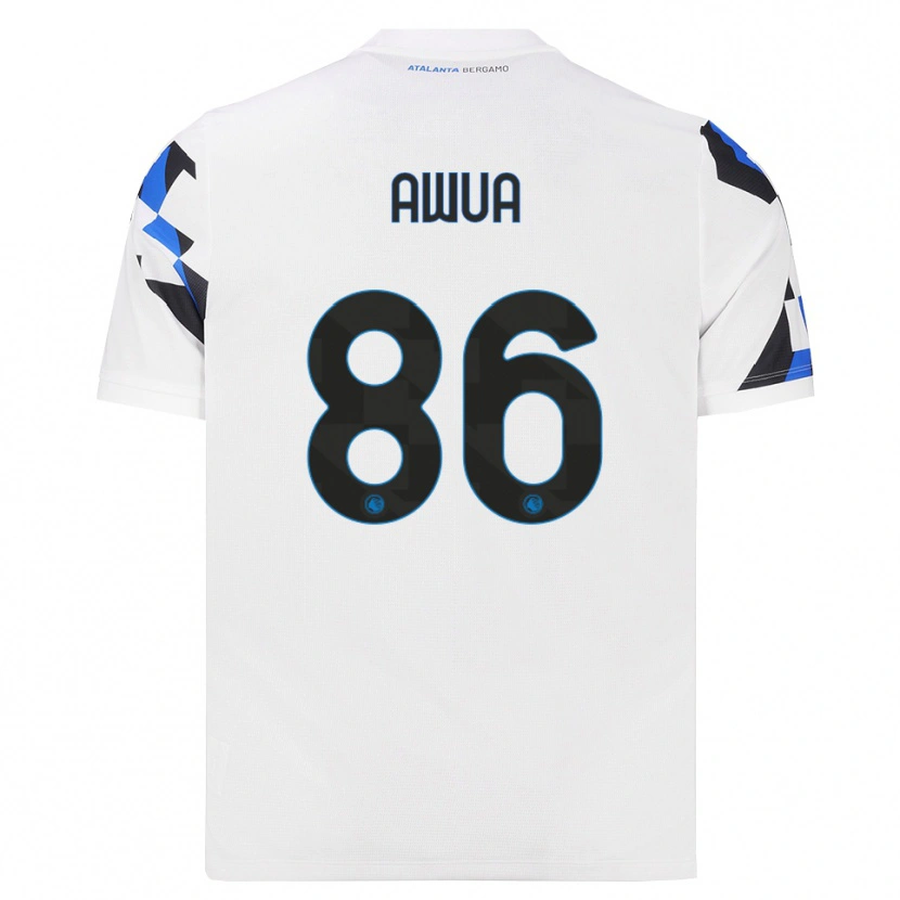 Danxen Män Theophilus Awua #86 Vit Röd Blå Bortatröja Matchtröjor 2026/27 Tröjor T-Tröja