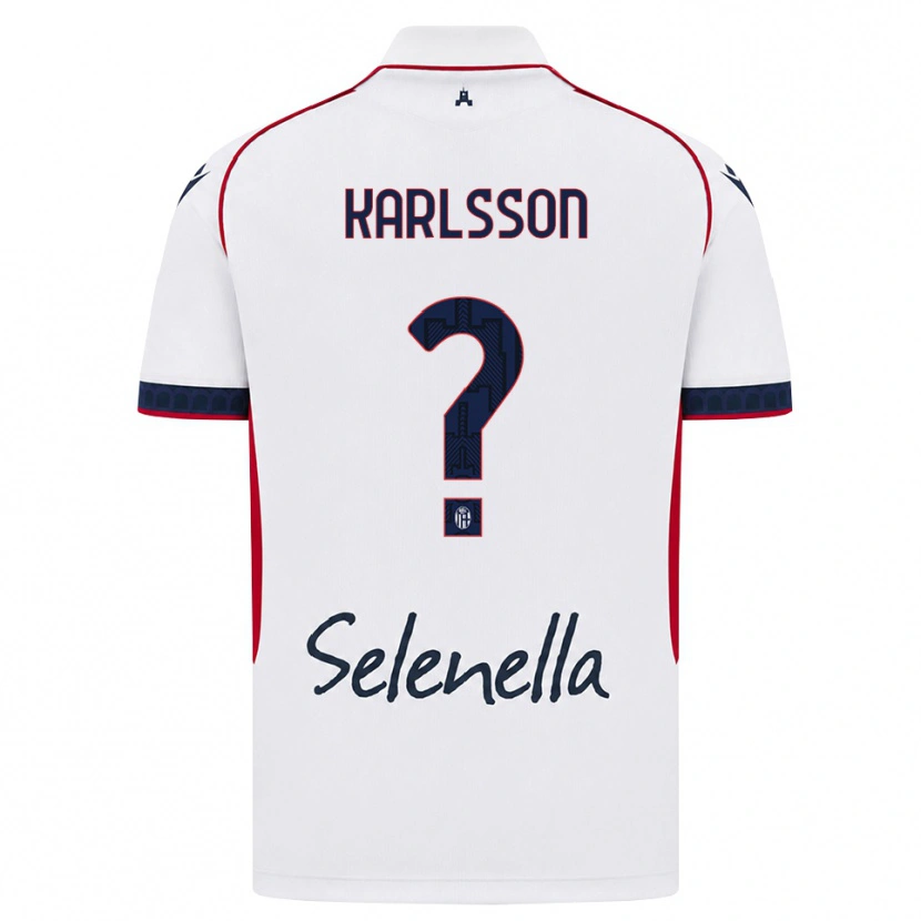 Danxen Män Jesper Karlsson #0 Vit Röd Kunglig Blå Bortatröja Matchtröjor 2026/27 Tröjor T-Tröja