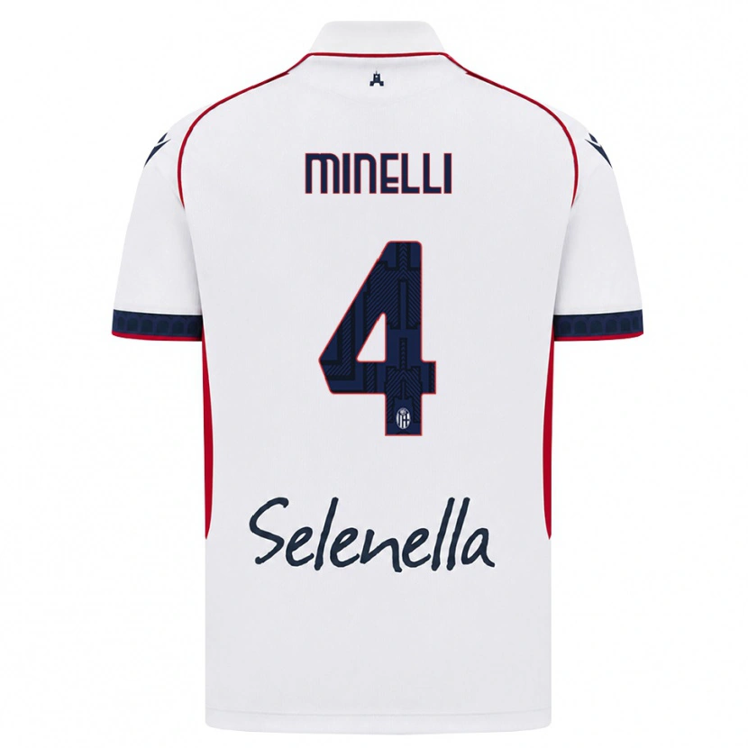 Danxen Män Leo Minelli #4 Vit Röd Kunglig Blå Bortatröja Matchtröjor 2026/27 Tröjor T-Tröja