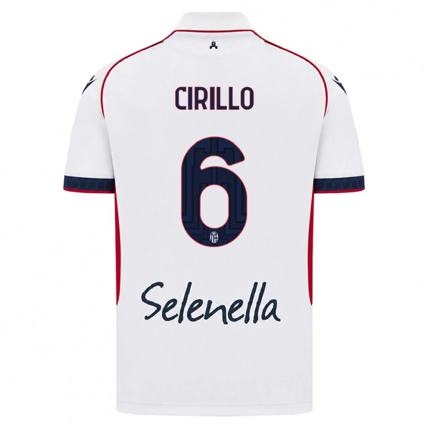Danxen Män Pasquale Cirillo #6 Vit Röd Kunglig Blå Bortatröja Matchtröjor 2026/27 Tröjor T-Tröja
