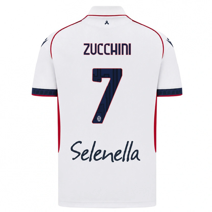 Danxen Män Riccardo Zucchini #7 Vit Röd Kunglig Blå Bortatröja Matchtröjor 2026/27 Tröjor T-Tröja