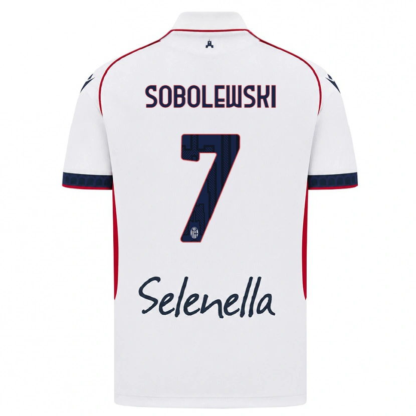 Danxen Män Konrad Sobolewski #7 Vit Röd Kunglig Blå Bortatröja Matchtröjor 2026/27 Tröjor T-Tröja