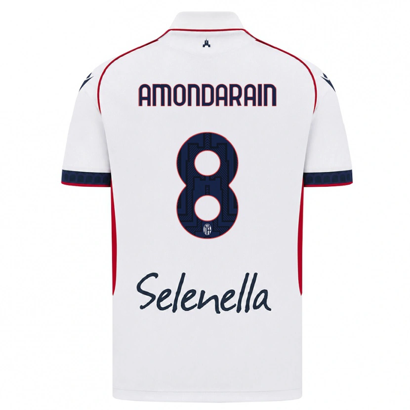 Danxen Män Mikel Amondarain #8 Vit Röd Kunglig Blå Bortatröja Matchtröjor 2026/27 Tröjor T-Tröja