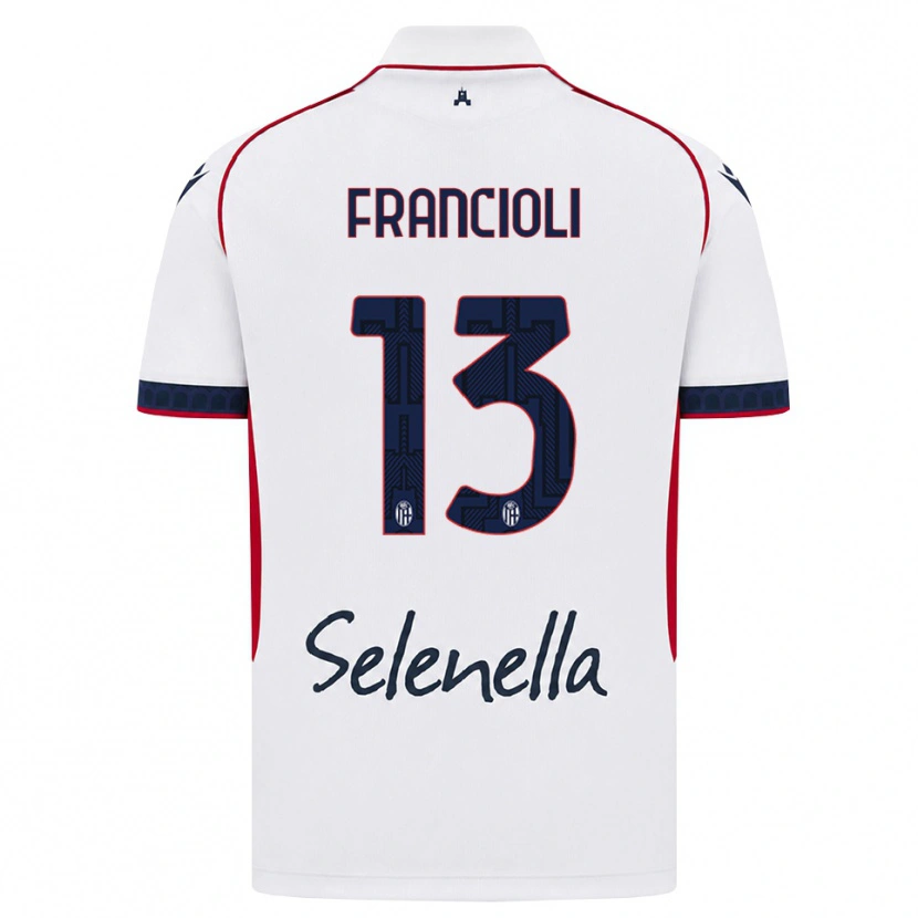 Danxen Män Diego Francioli #13 Vit Röd Kunglig Blå Bortatröja Matchtröjor 2026/27 Tröjor T-Tröja