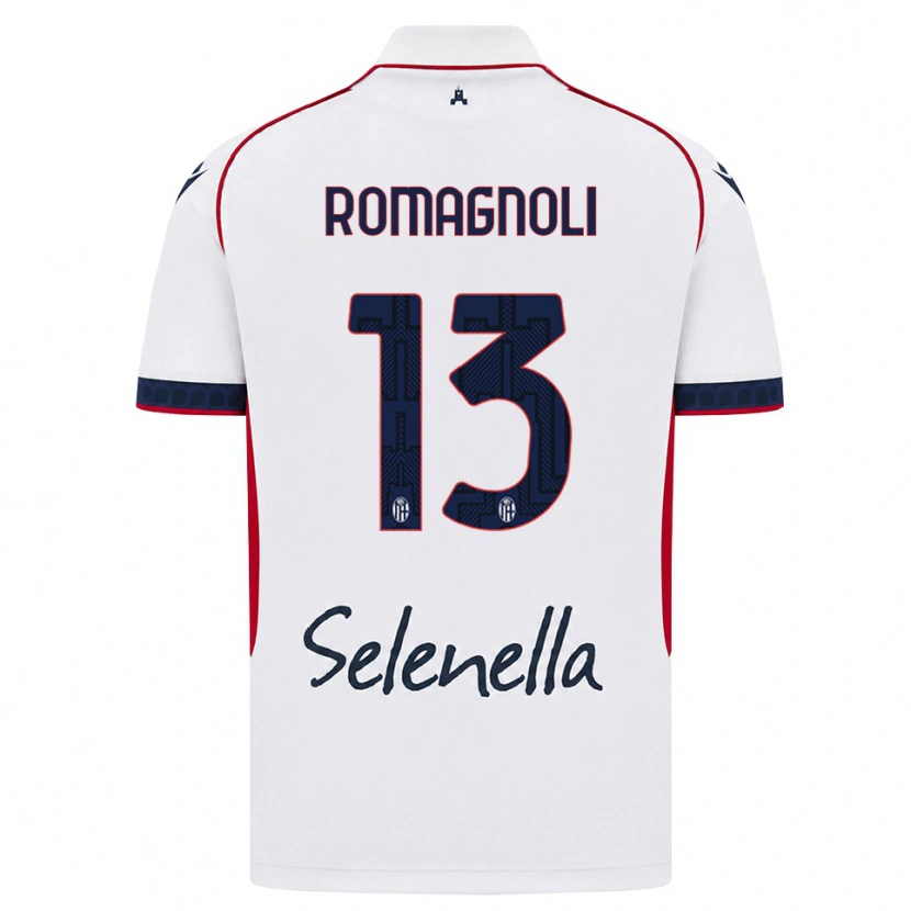 Danxen Män Andrea Romagnoli #13 Vit Röd Kunglig Blå Bortatröja Matchtröjor 2026/27 Tröjor T-Tröja