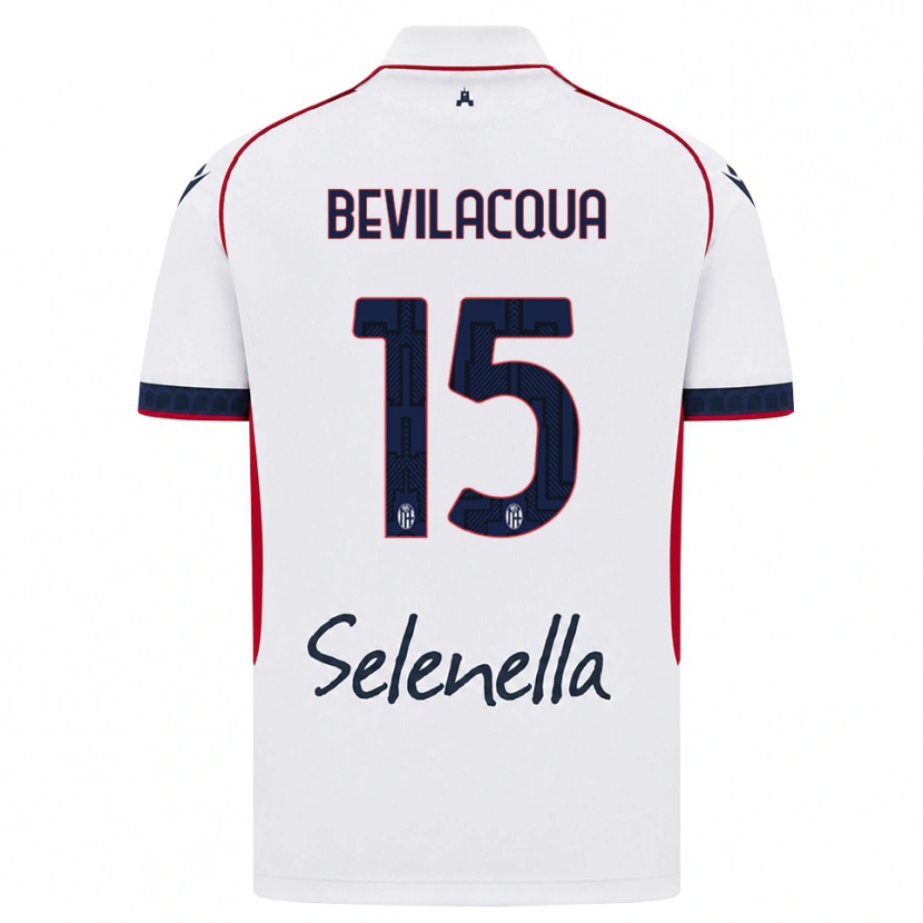 Danxen Män Vincenzo Bevilacqua #15 Vit Röd Kunglig Blå Bortatröja Matchtröjor 2026/27 Tröjor T-Tröja