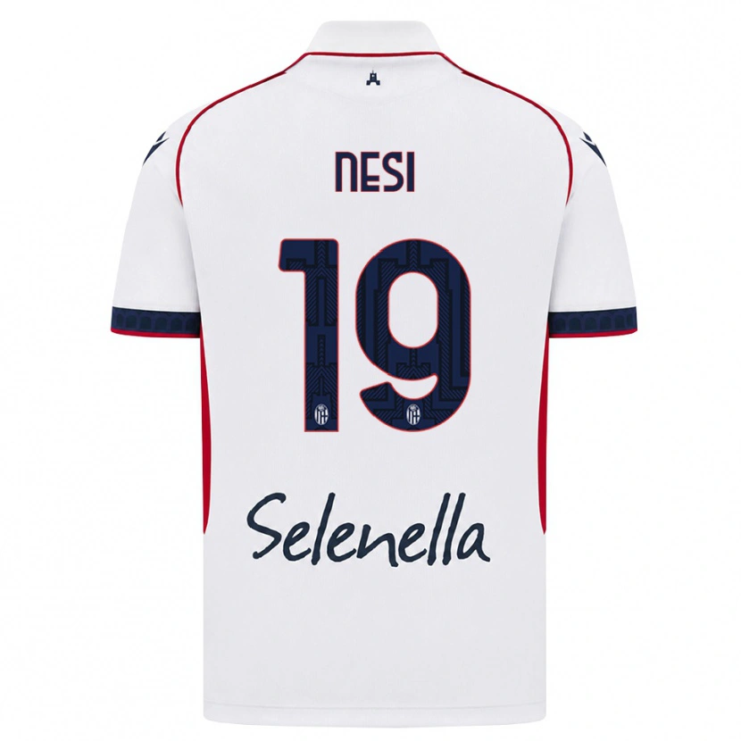 Danxen Män Luca Nesi #19 Vit Röd Kunglig Blå Bortatröja Matchtröjor 2026/27 Tröjor T-Tröja