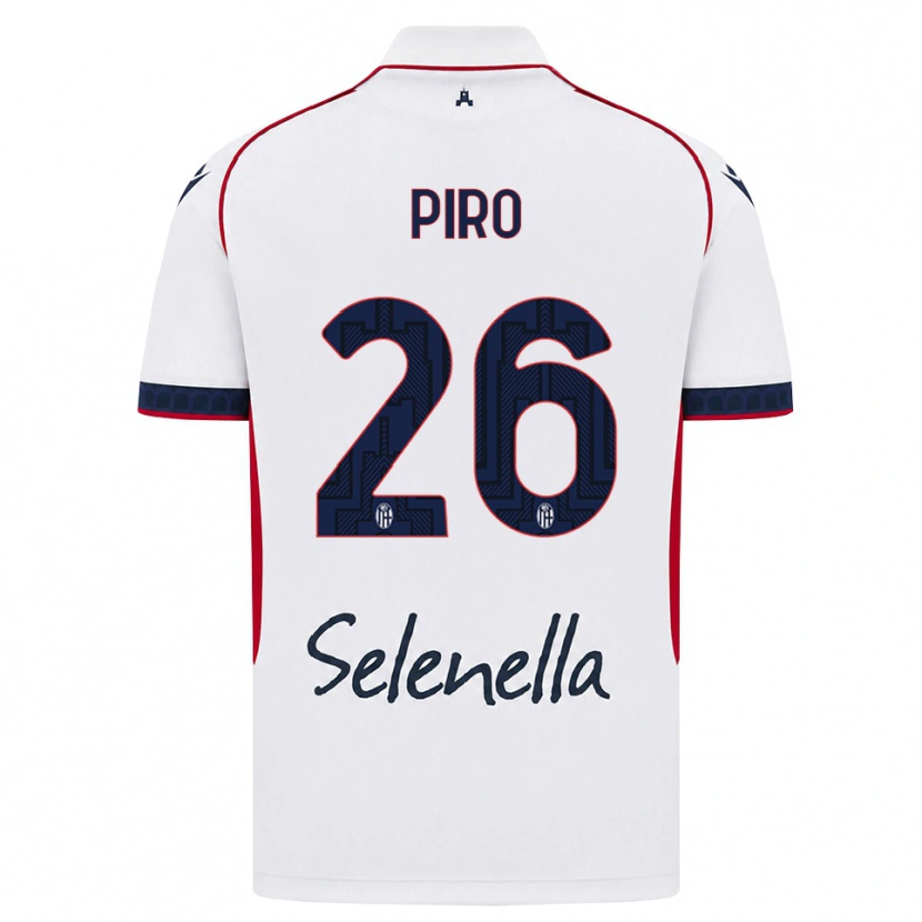 Danxen Män Christian Piro #26 Vit Röd Kunglig Blå Bortatröja Matchtröjor 2026/27 Tröjor T-Tröja