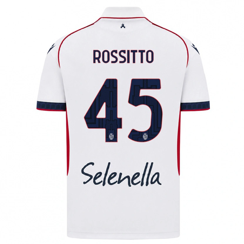 Danxen Män Niccoló Rossitto #45 Vit Röd Kunglig Blå Bortatröja Matchtröjor 2026/27 Tröjor T-Tröja