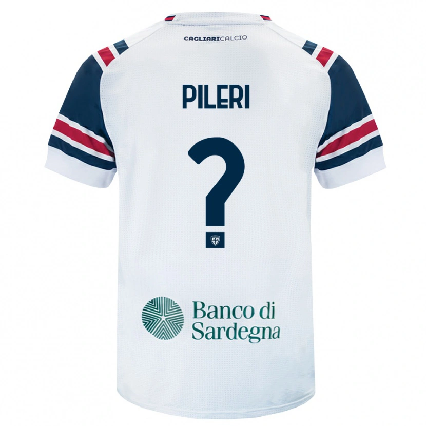 Danxen Män Matteo Pileri #0 Vit Röd Grön Bortatröja Matchtröjor 2026/27 Tröjor T-Tröja