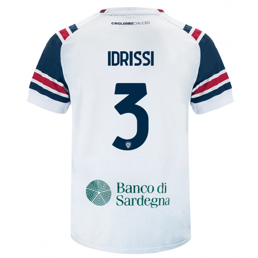 Danxen Män Riyad Idrissi #3 Vit Röd Grön Bortatröja Matchtröjor 2026/27 Tröjor T-Tröja