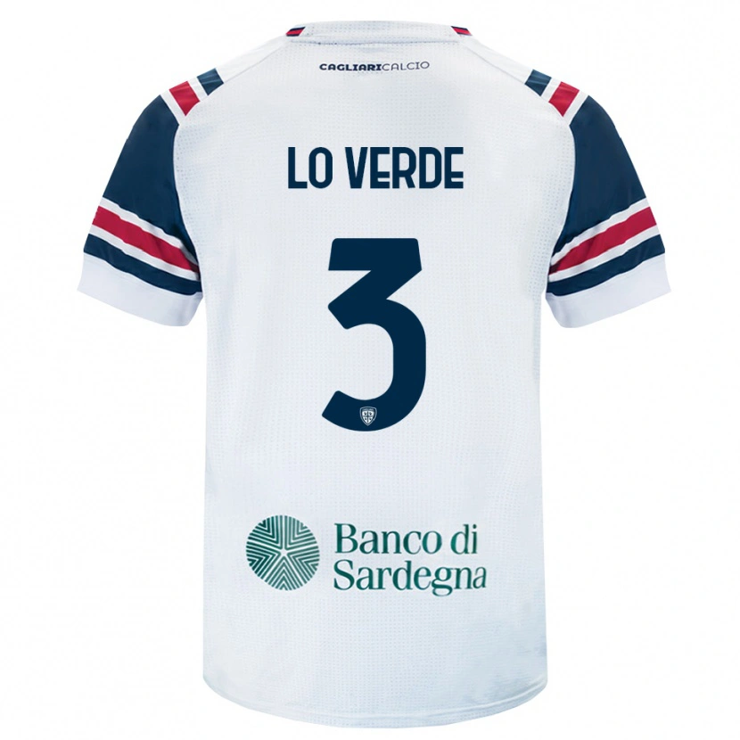 Danxen Män Giuseppe Lo Verde #3 Vit Röd Grön Bortatröja Matchtröjor 2026/27 Tröjor T-Tröja